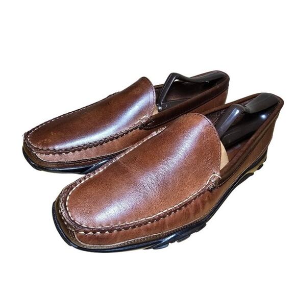 Allen Edmonds 71804 Boulder Brown Leather Driving Loafers Moccasin Mens Size 8.5 - Picture 4 of 7